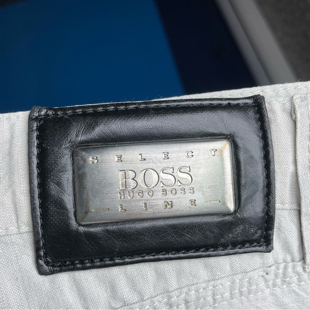 HUGO BOSS Alabama Pants - Linen Blend - Size 40x34 - Beige/Sand‎